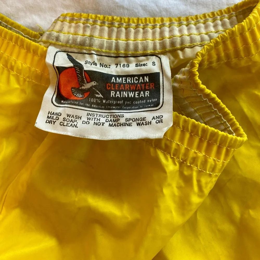 Men’s Vintage American Clearwater Waterproof Rain Suit - Picture 6 of 7